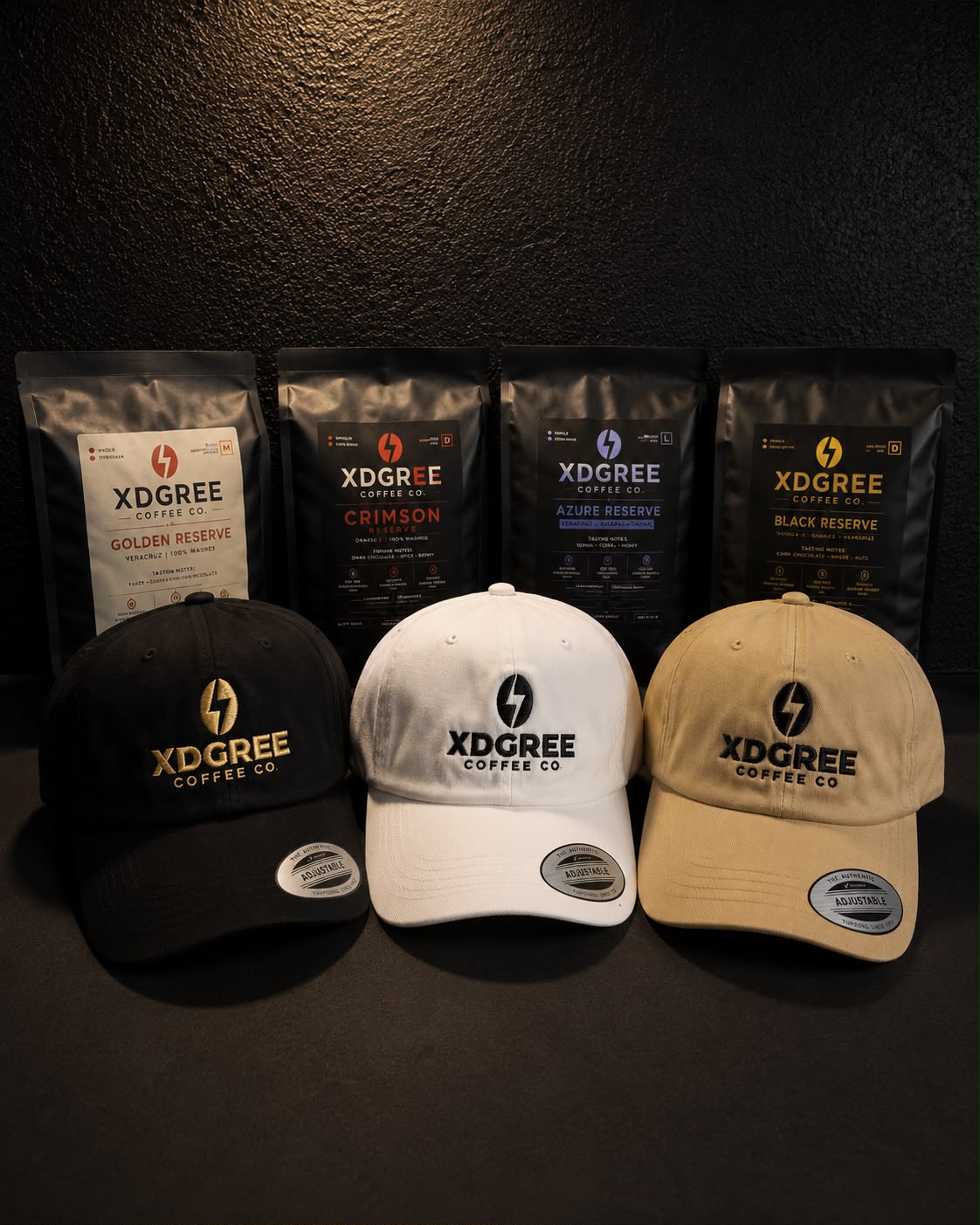 XDGREE Coffee Co. caps collection